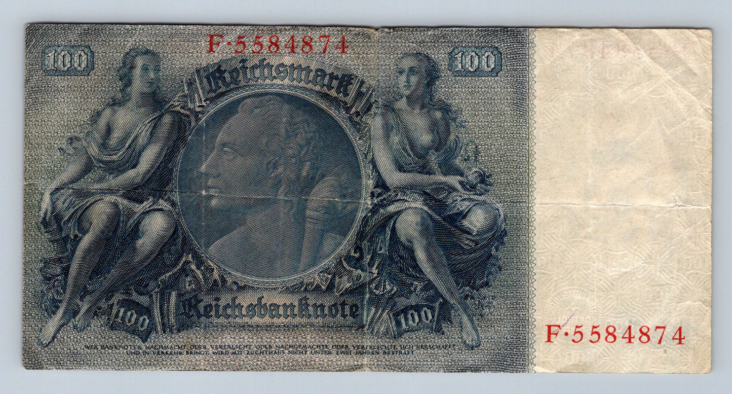 Bankovka Nemecko 100 Reichsmark 1935 F 5584874 (B0197)