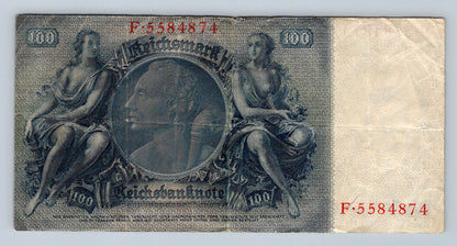 Bankovka Nemecko 100 Reichsmark 1935 F 5584874 (B0197)