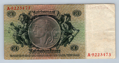 Bankovka Nemecko 50 Reichsmark 1933 A A9223473 (B0199)