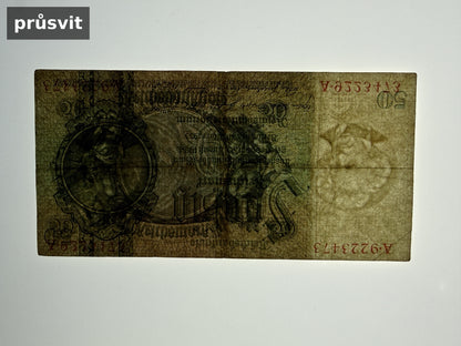 Bankovka Nemecko 50 Reichsmark 1933 A A9223473 (B0199)