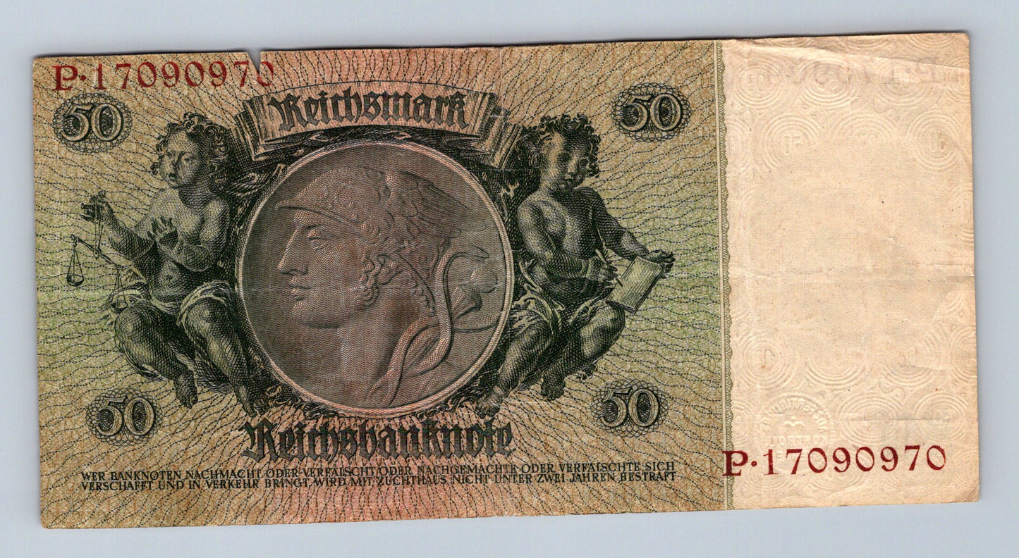 Bankovka Nemecko 50 Reichsmark 1933 P P17090970 (B0201)