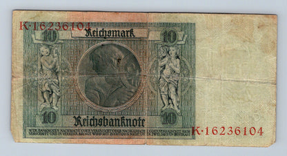Bankovka Nemecko 10 Reichsmark 1929 K K.16236104 (B0203)