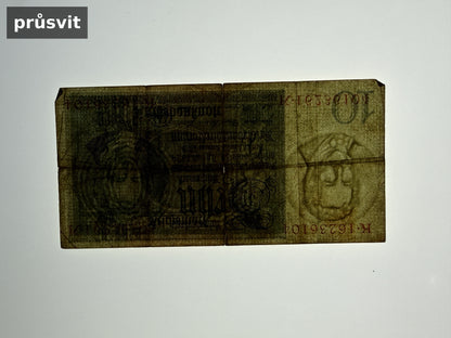 Bankovka Nemecko 10 Reichsmark 1929 K K.16236104 (B0203)