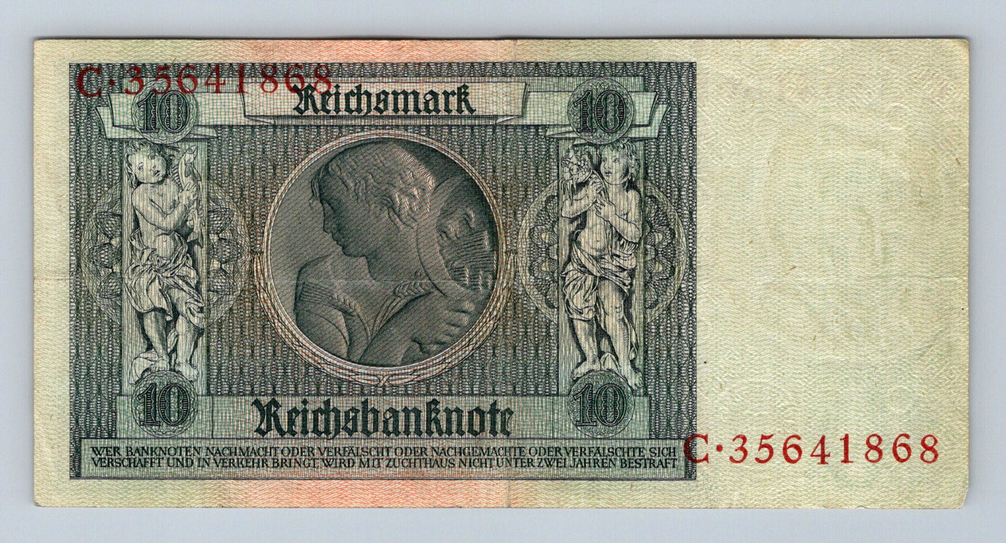 Bankovka Nemecko 10 Reichsmark 1929 C 35641868 (B0206)