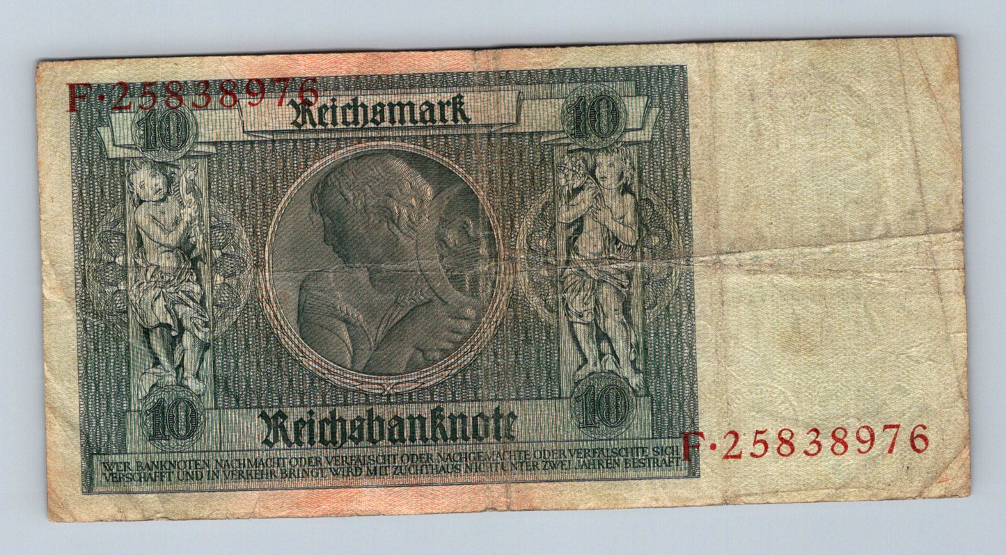 Bankovka Nemecko 10 Reichsmark 1929 F F25838976 (B0209)
