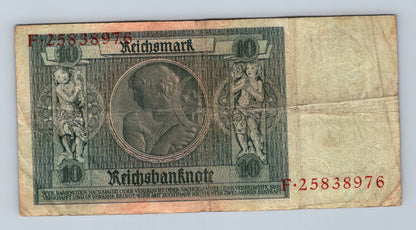Bankovka Nemecko 10 Reichsmark 1929 F F25838976 (B0209)
