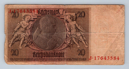 Bankovka Nemecko 20 Reichsmark 1929 J 17643584 (B0214)