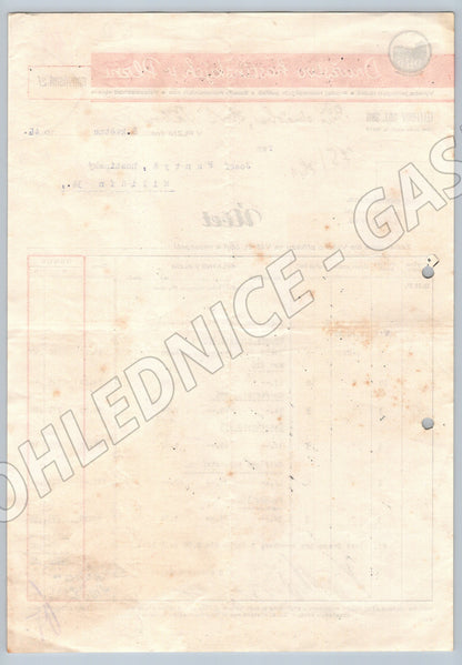 Stary Účet Družstva hostinských v Plzni 1945 (F104)
