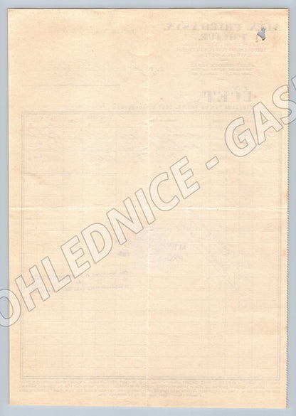 Stary účet Alex. Fried a Syn Pročice 1946 (F120)