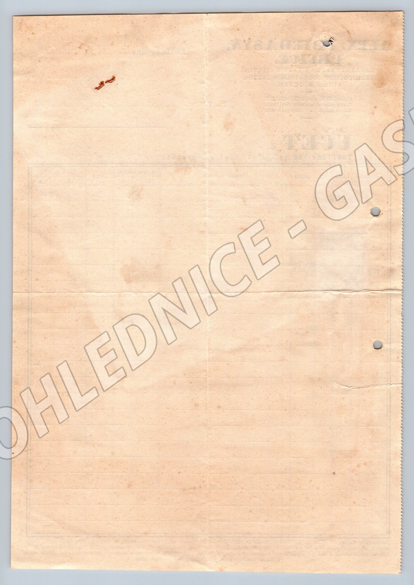 Stary Alex Fried a Syn Prčice Ucet 1936 s kolkem (F127)
