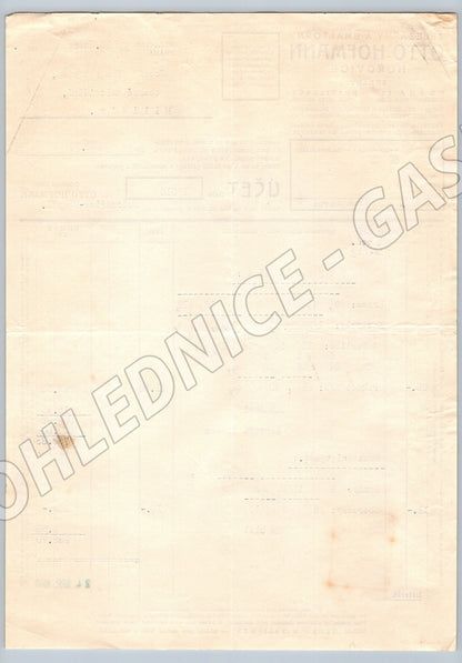 Stary účet Železárny a Smaltovny Otto Hofmann Horovice 1938 (F130)