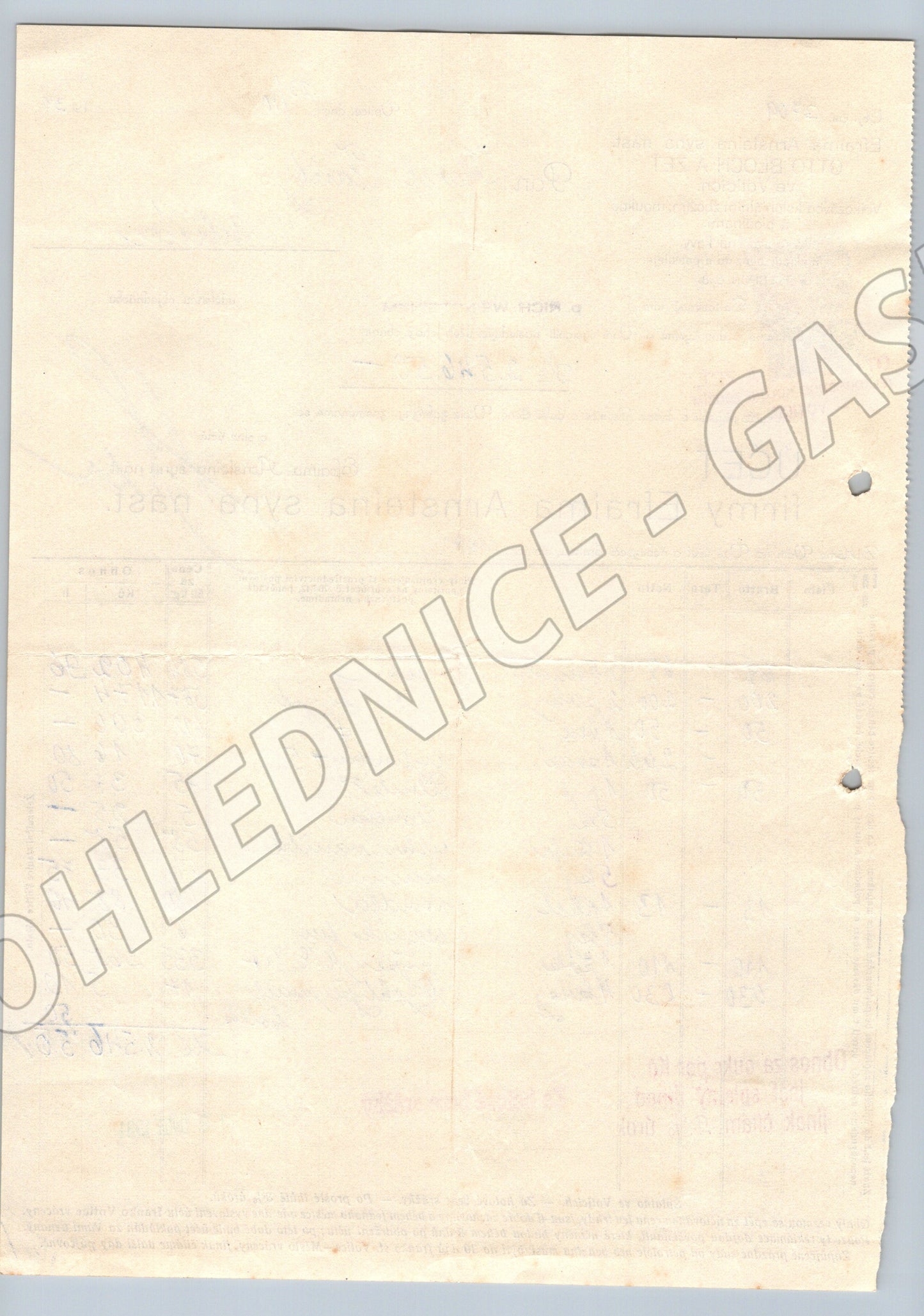 Stary ucet Efraima Arnsteina syna nast. Votice 1930 (F134)