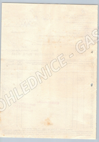 Stary doklad Efraim Arnsteina Votice 1930 s kolkem (F135)