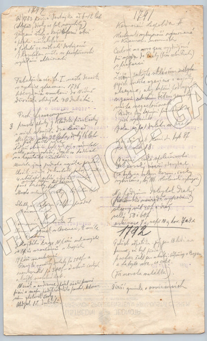 Stary dopis Ústřední jednota hosp. společenstev Praha 1912 (F162)