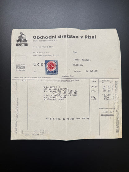 Stary ucet Obchodni druzstvo v Plzni, Tabor 1937 (F174)