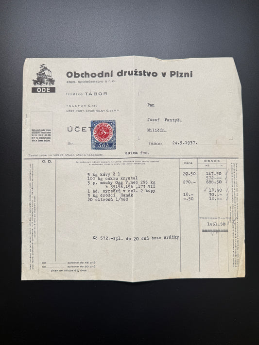 Stary ucet Obchodni druzstvo v Plzni, Tabor 1937 (F174)