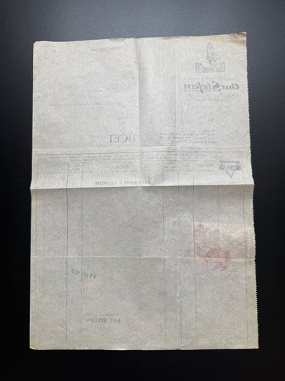 Stary Účet Ant. Štefan Bučice 1939 s kolky (F181)