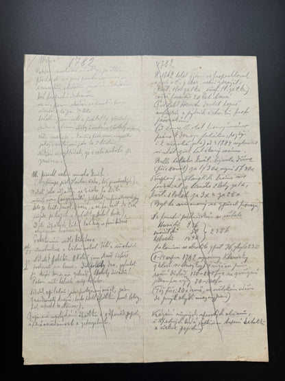 Stary firemni dopis A. Ungermann Pribram 1912 (F187)