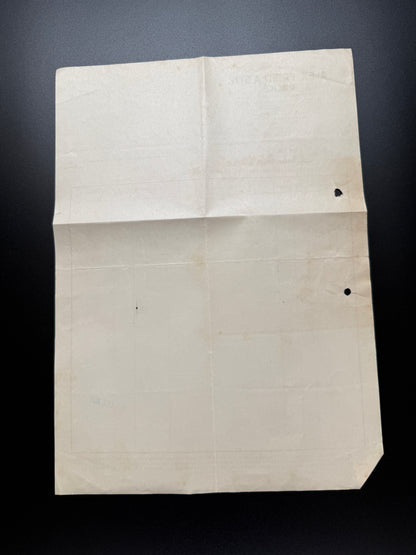 Stary dokument Alex. Fried a Syn Prčice faktura 1931 s kolkem (F194)