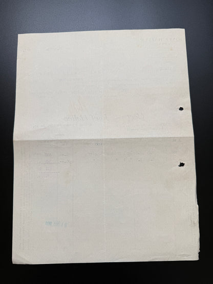 Stary účet firmy Josef Haller Praha, 1927, s kolkem (F202)