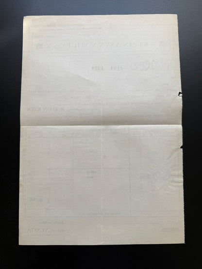 Stary dokument M. KLEIN A SYN Votice Faktura 1932 s kolkem (F211)