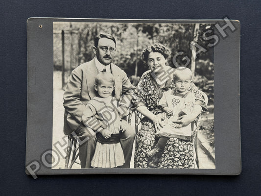 Stará fotografie rodina s dětmi (BM26973)