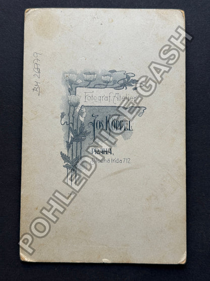Stará fotografie Praha ateliér Jos Köppel pár (BM26979)