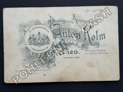Stará fotografie Vídeň portrét ženy 1890-1910 (BM26980)