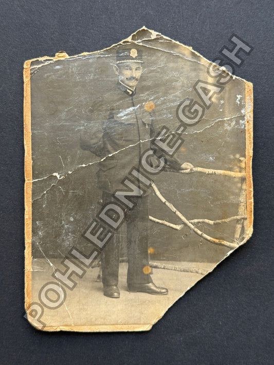 Stará fotografie muž v uniformě pravděpodobně voják (BM26983)