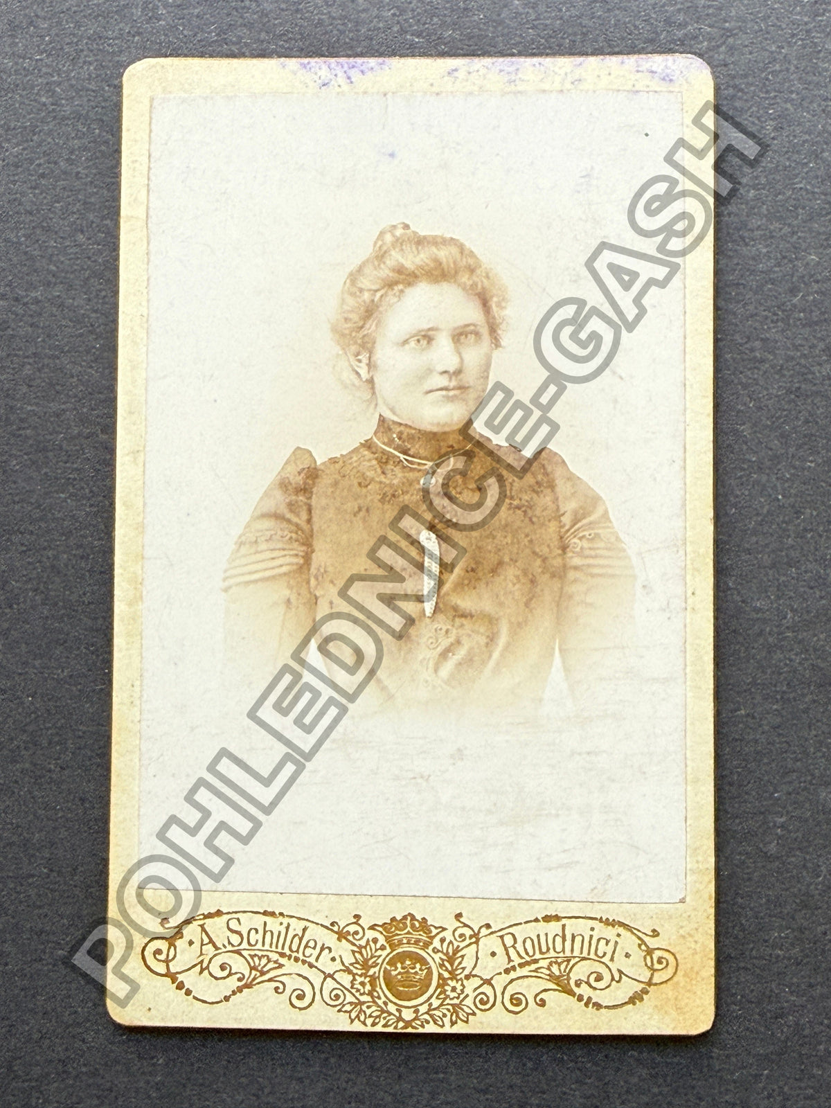 Stará fotografie Roudnice portrét dámy (BM27000)