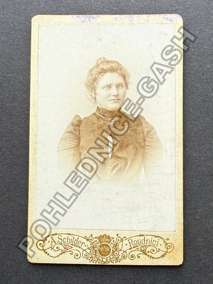 Stará fotografie Roudnice portrét dámy (BM27000)