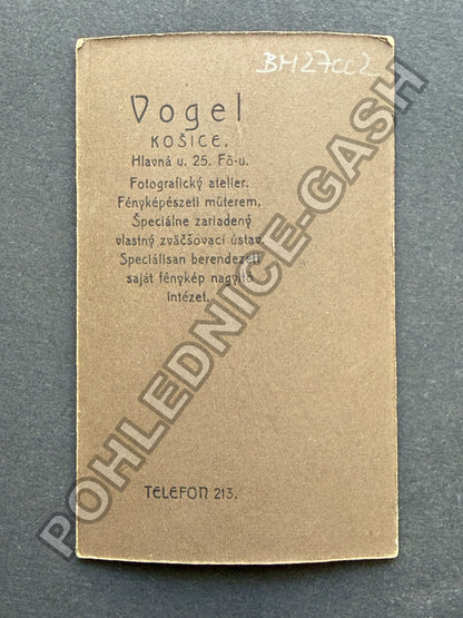 Stará fotografie Košice mladá žena ateliér Vogel (BM27002)