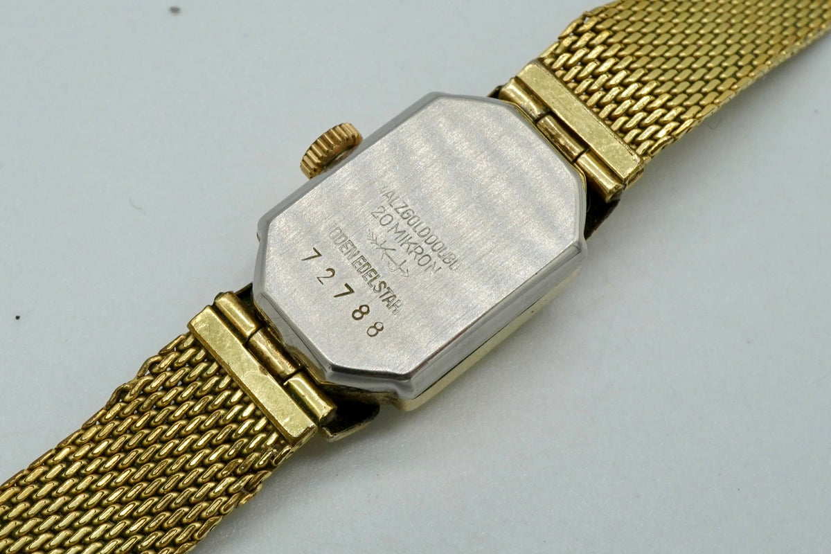 HODINKY GUB Glashütte Made in Germany zlatý tah (SE134)