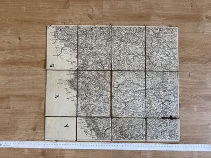 Starý Stará mapa západních Čech a Bavorska – Plzeň Cheb (BM171)