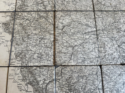 Starý Stará mapa západních Čech a Bavorska – Plzeň Cheb (BM171)