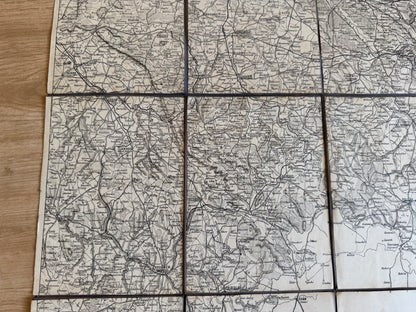 Stará skládací mapa Čech a Vysočiny – Pardubice Kutná Hora (BM173)