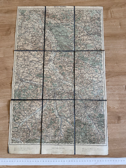 Stará vojenská mapa TROPPAU Opava Ostrava Slezsko (BM176)