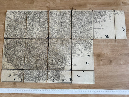 Stará mapa jižních Čech – České Budějovice Krumlov (BM177)