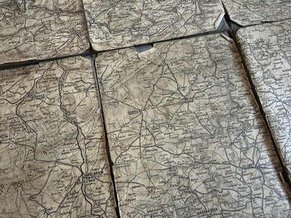 Starý Mapa vojenská Čechy a Morava 12 listů (BM181)