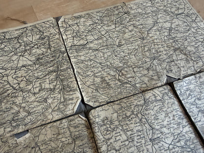 Starý Mapa vojenská Čechy a Morava 12 listů (BM181)