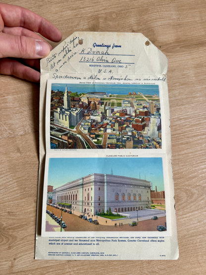 Sběratelská harmoniková pohlednice Cleveland Ohio (BM186)