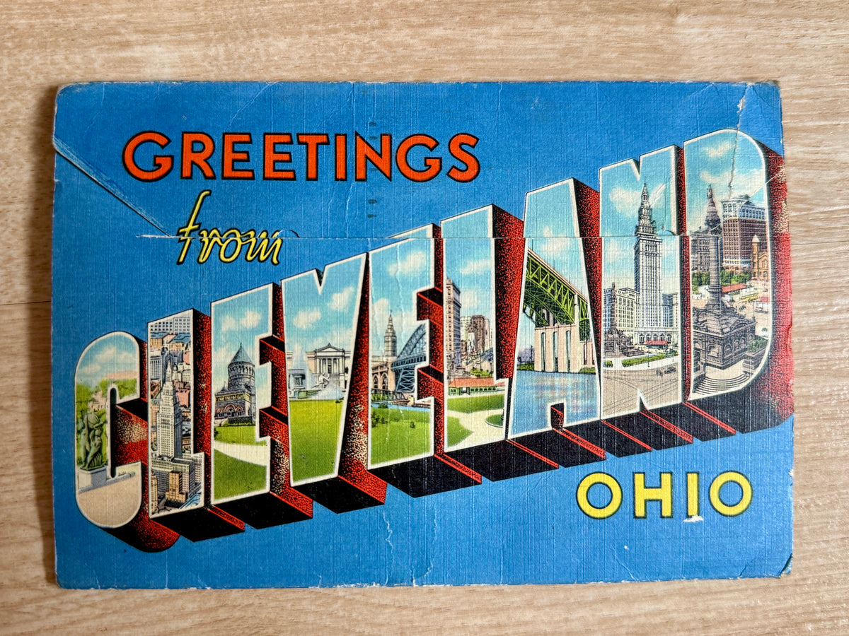 Sběratelská harmoniková pohlednice Cleveland Ohio (BM186)