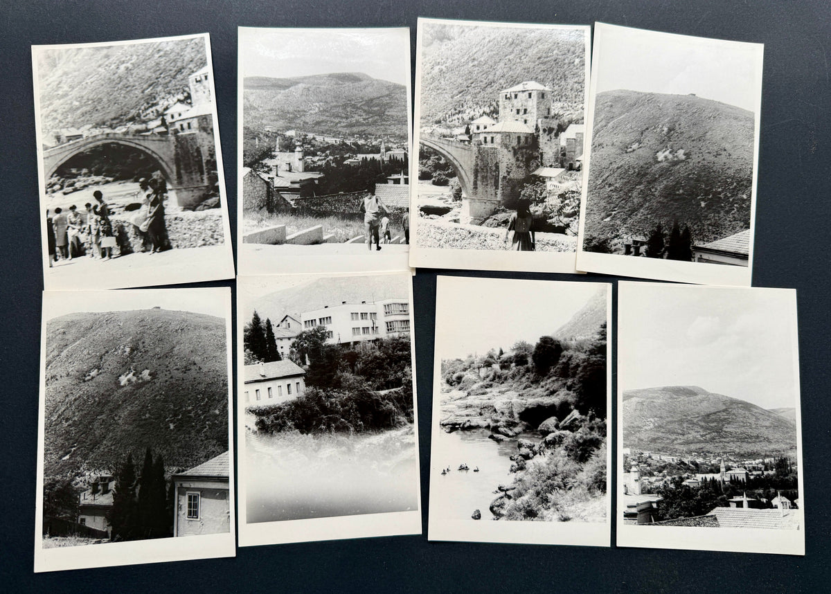FOTOGRAFIE Mostar Bosna a Hercegovina soubor 8 kusů (BM191)
