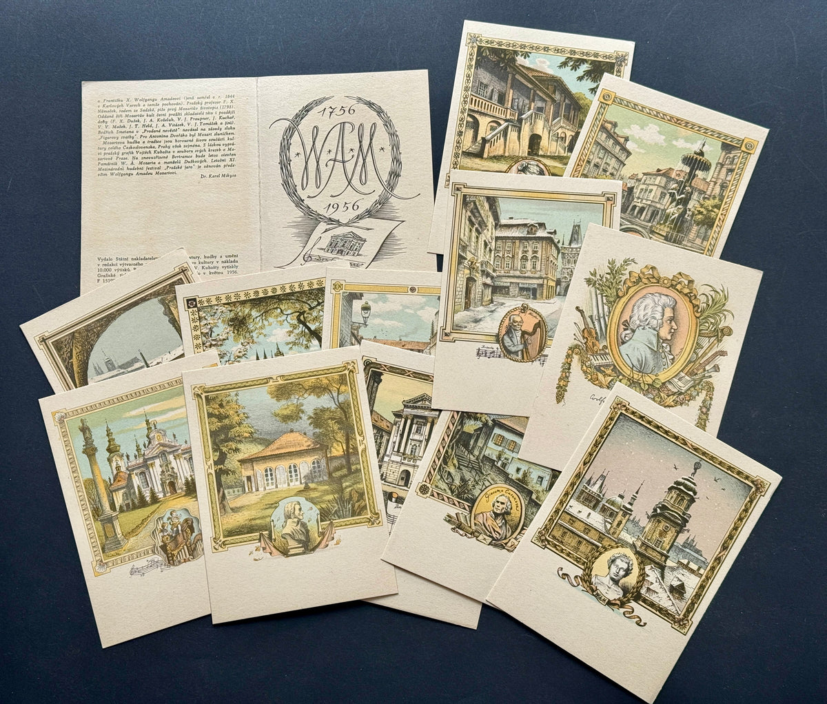 Pohlednice Sada pohlednic 1956 Mozart Salzburg (BM195)