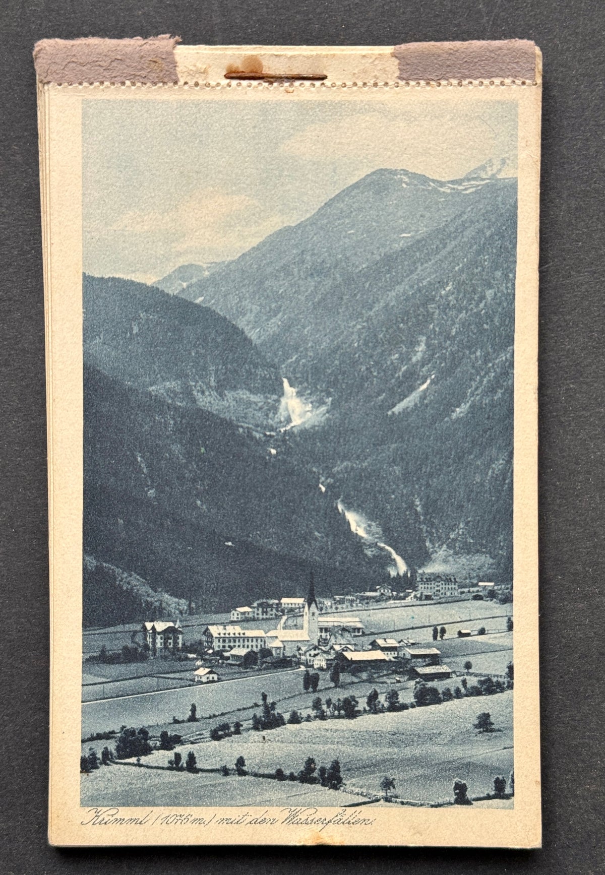 Fotografie Krimml 1076m s vodopády Rakousko (BM197)