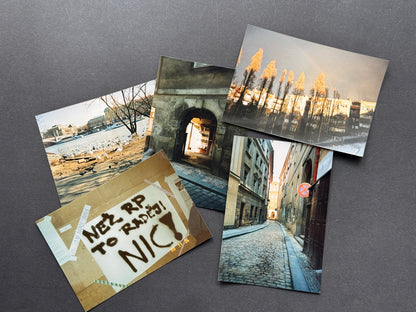 Stará fotografie Sada 5 fotografií PRAHA hhusova jalovcová (BM199)