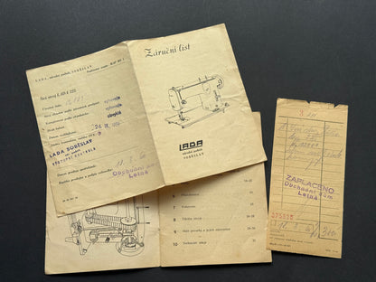 Starý Návod k obsluze šicí stroj Lada 225 (BM202)
