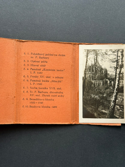 Stará fotografie Leporelo Kutná Hora Velechrám sv. P. Barbory (BM206)