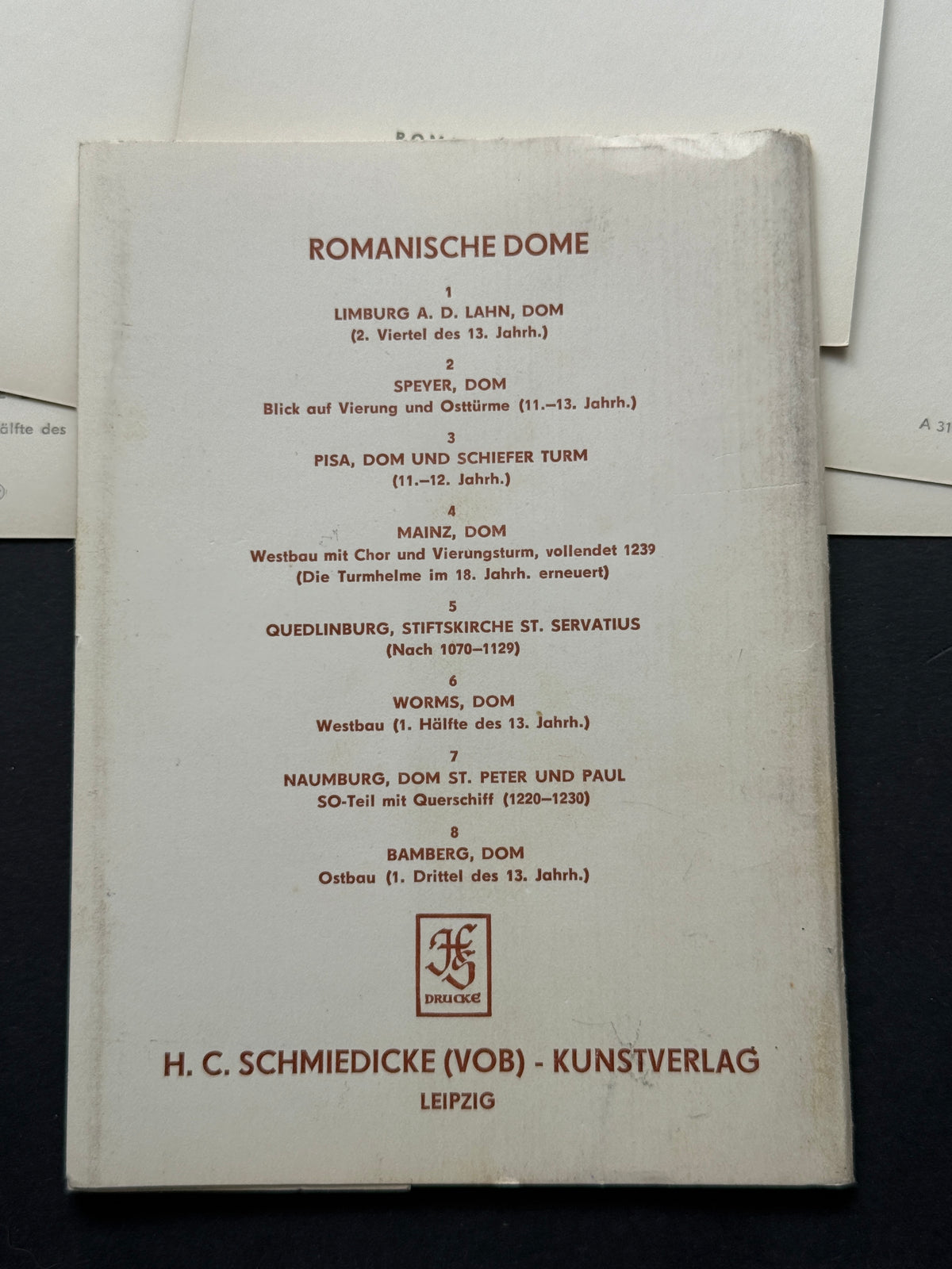 Stará fotografie Sada fotografií Romanische Dome Johannes Rau (BM208)