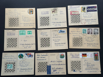 Starý Ostatní dopisní lístky Fernschach Correspondence Chess (BM212)